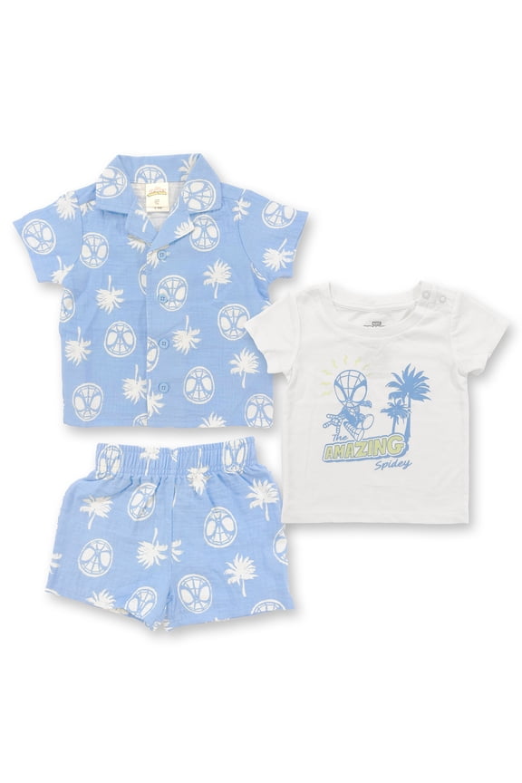 , Baby Boy Three-Piece Set, Spidey Palms, Sizes 0-24M