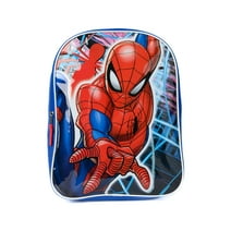 Spider-Man Backpack 15" Marvel Superhero Boys Blue Spiderman Avengers School
