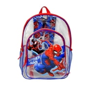 Spider-Man Backpack Clear Transparent 16" Miles Morales Marvel Boys Kids