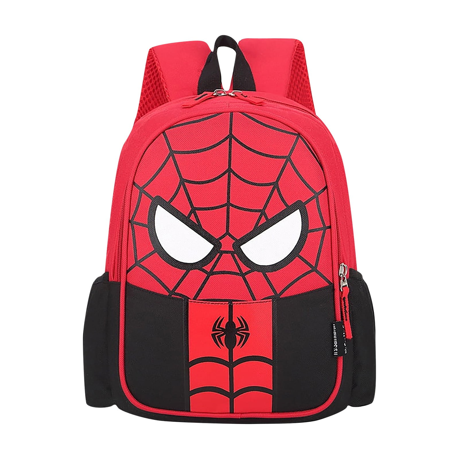 SpiderMan Backpack School Supplies, Double Zipper Design School