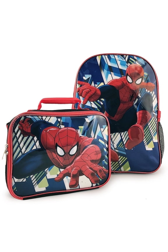 Backpack and Lunch Bag Set [Black]
