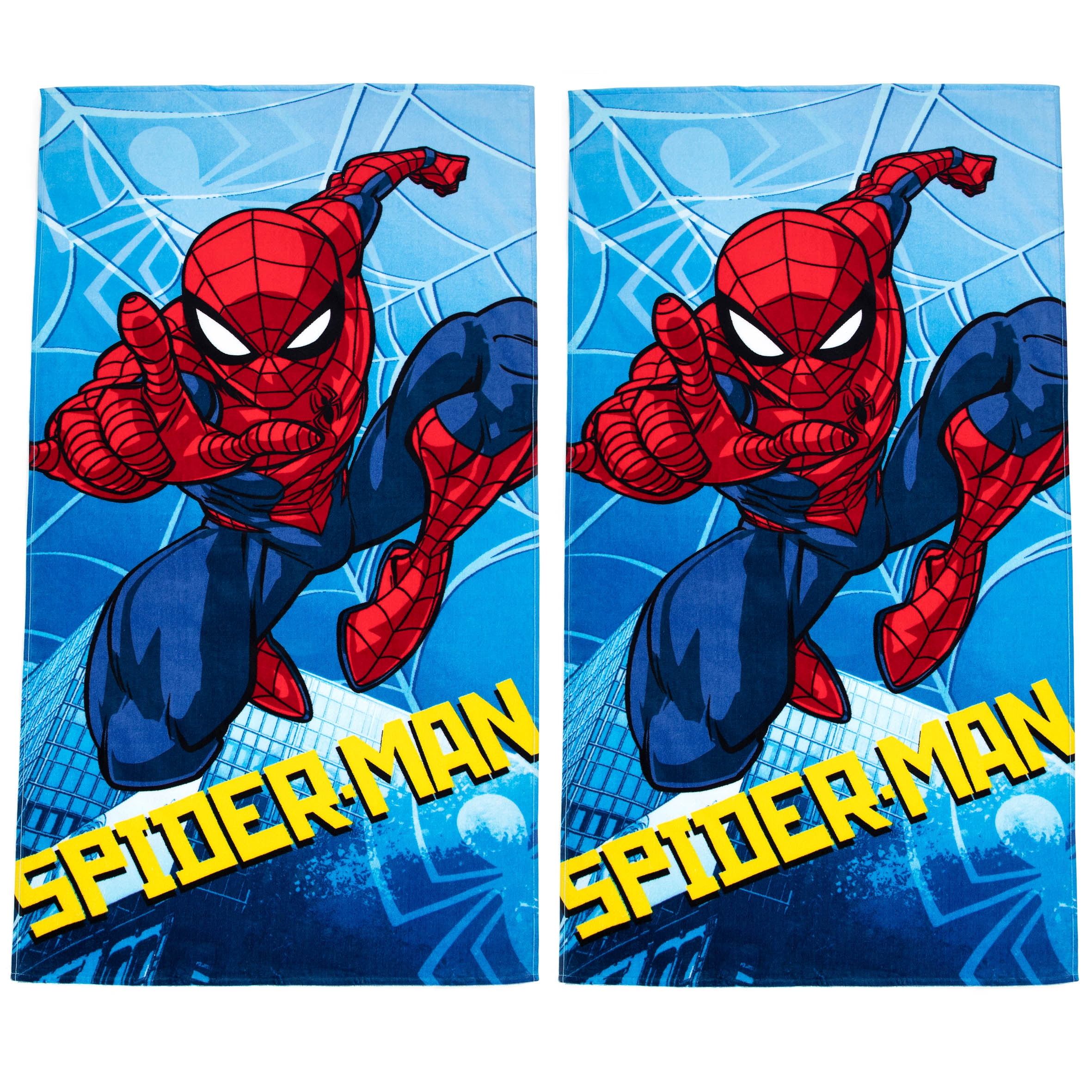 Spider-Man Beach Towel, Disney, 2 Pack, 28 x 58