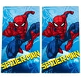 SpiderMan Beach Towel, Disney, 2 Pack, 28 x 58
