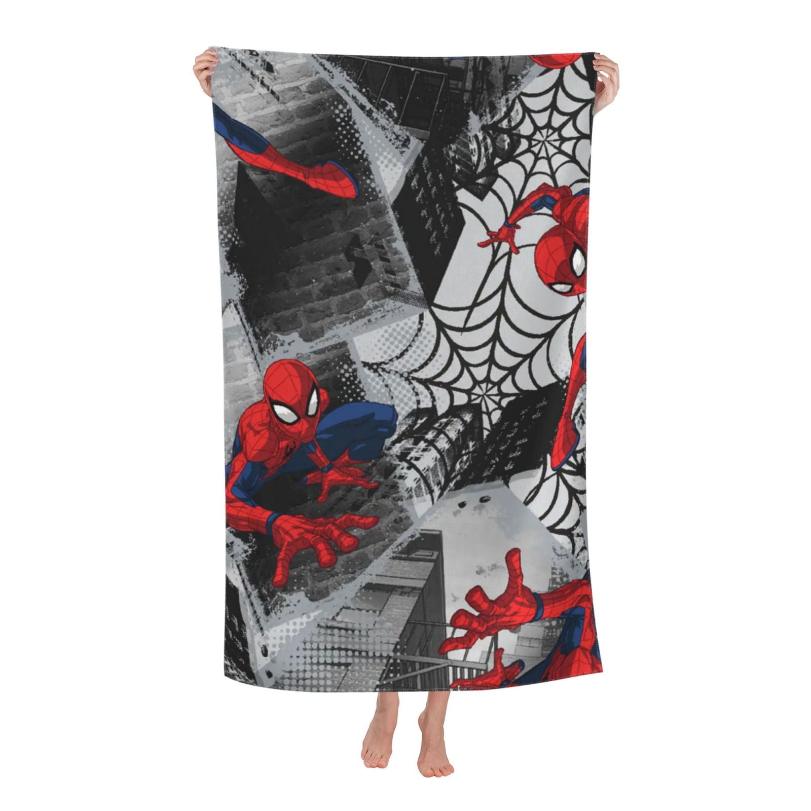 Spider Man Beach Towel, Microfiber Sand Free Bath Towel, Super