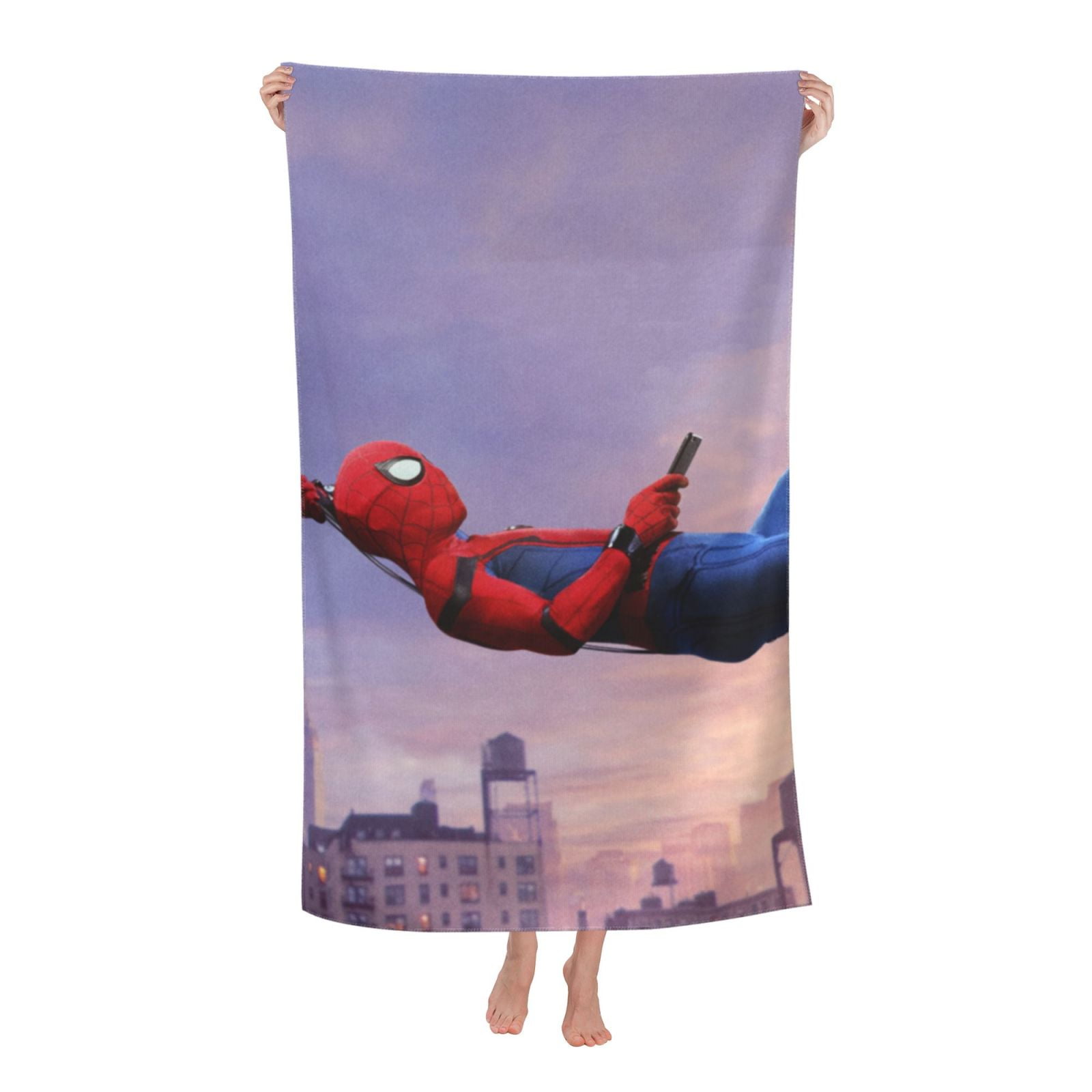 Spider Man Beach Towel, Microfiber Sand Free Bath Towel, Super