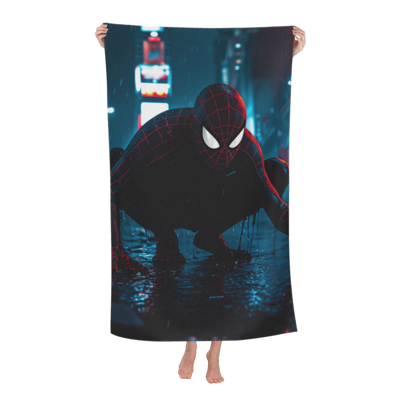 Spider Man Beach Towel, Microfiber Sand Free Bath Towel, Super