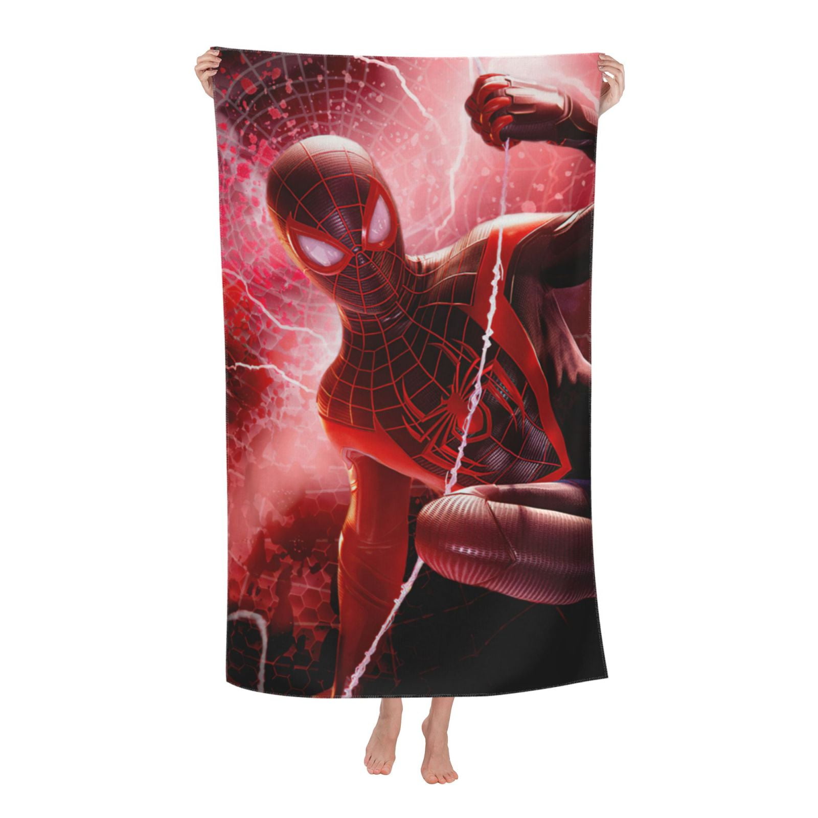 Spider Man Beach Towel, Microfiber Sand Free Bath Towel, Super