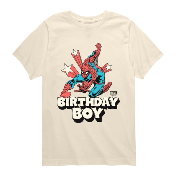 Spider-Man - Birthday Boy Spidey Boys' Short Sleeve Graphic T-Shirt