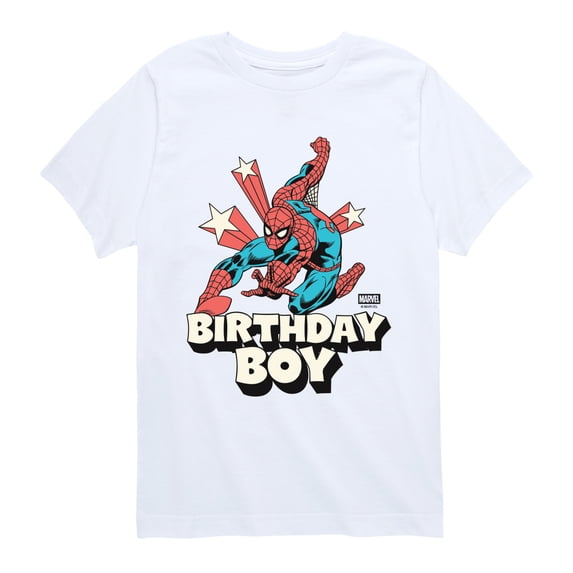 Spider-Man - Birthday Boy Spidey Boys' Short Sleeve Graphic T-Shirt