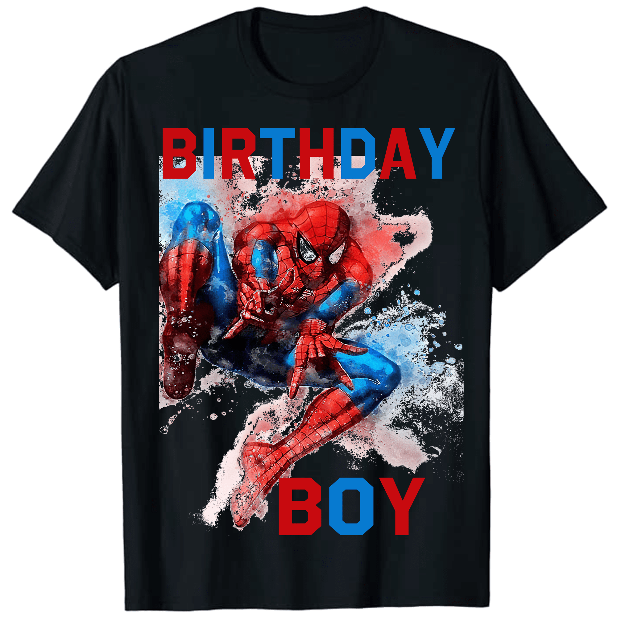 spiderman toddler birthday shirt