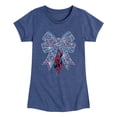 thumbnail image 1 of Spider-Man - Bow Fitted Short Sleeve Graphic T-Shirt, 1 of 4
