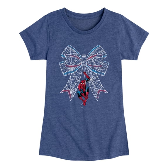 Spider-Man - Bow Fitted Short Sleeve Graphic T-Shirt
