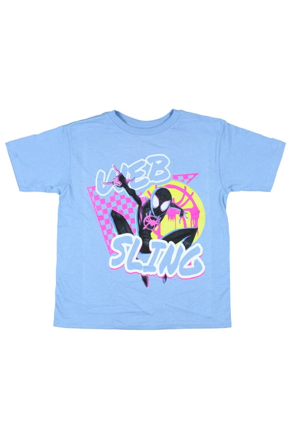 Spider-Man Boy's Web Sling Abstract Design T-Shirt
