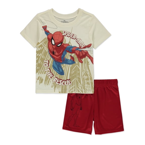 Spider-Man Boys' 2-Piece Shorts Set Outfit Color: multi Size: 6