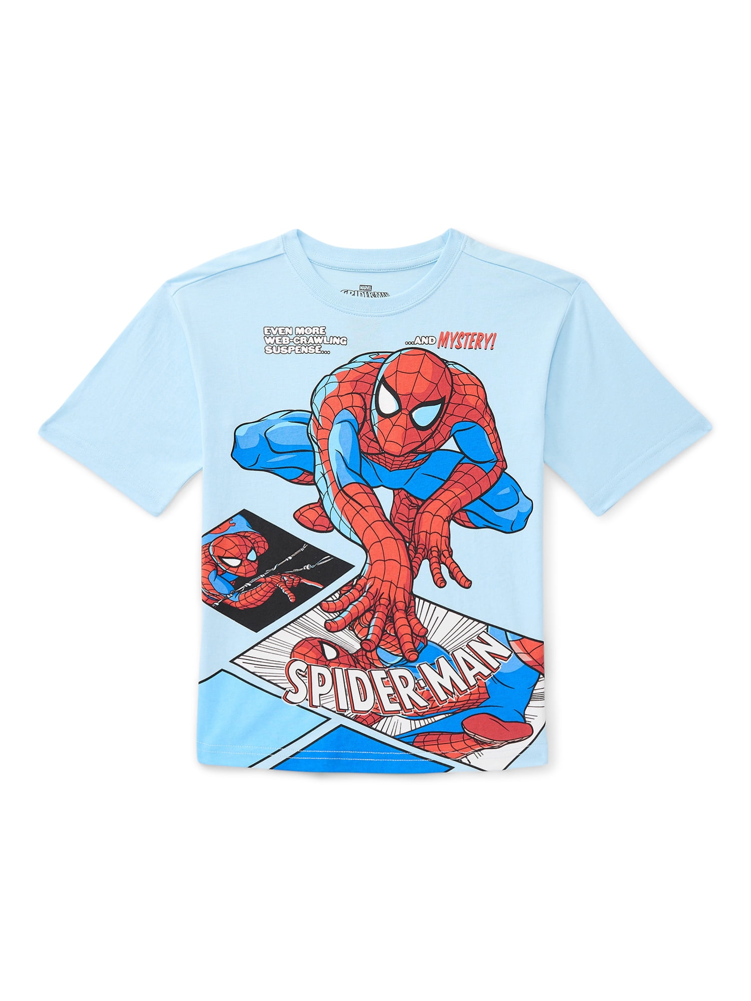 Spider-Man Boys Graphic Tee with Short Sleeves, Sizes 4-18
