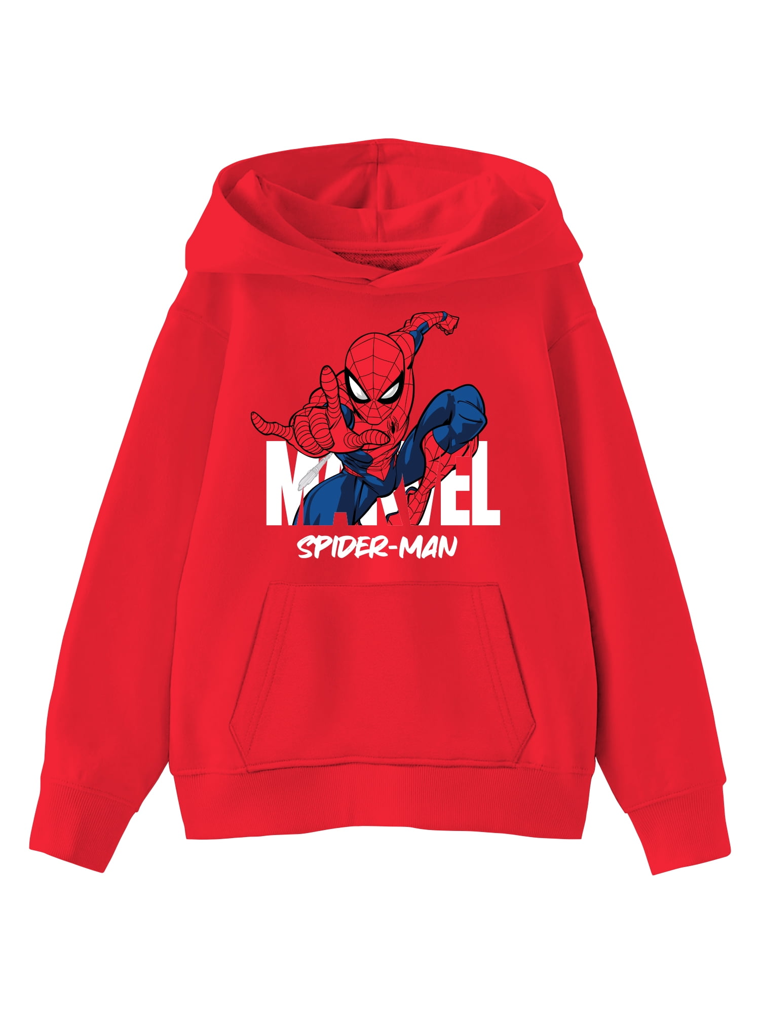 Spider-Man Kids Graphic Fleece Hoodie, Ready To Fight, Sizes 4-18