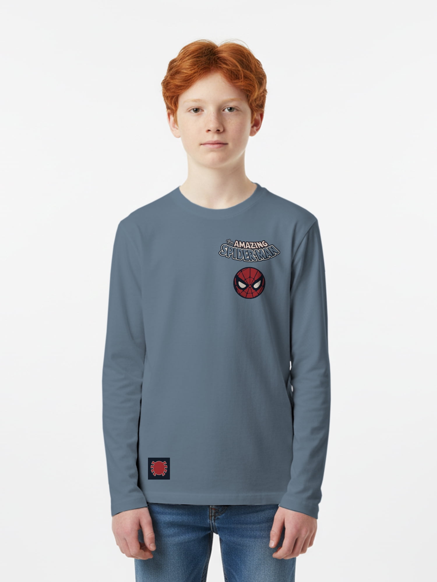 Spider-Man, Boys' & Big Boys' Graphic Long-Sleeve T-Shirt, Here Comes Spidey, Sizes 4-18