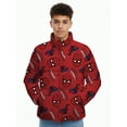 thumbnail image 1 of Spider-Man Little and Big Boys Graphic Zip Puffer Jacket, Lightweight, Sizes 4-12, 1 of 6