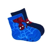 Spider-Man Boys Cozy Socks, 2-Pack, Sizes S/M & M/L