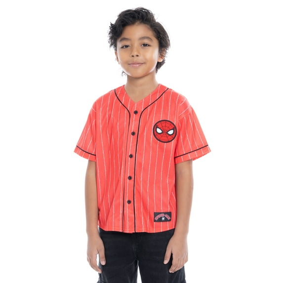 Spider-Man Boys Character Graphic Baseball Jersey, Sizes 4-18