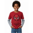 thumbnail image 1 of Spider-Man, Boys' Graphic Waffle Knit Long Sleeve 2Fer, Sizes 4-18, 1 of 5