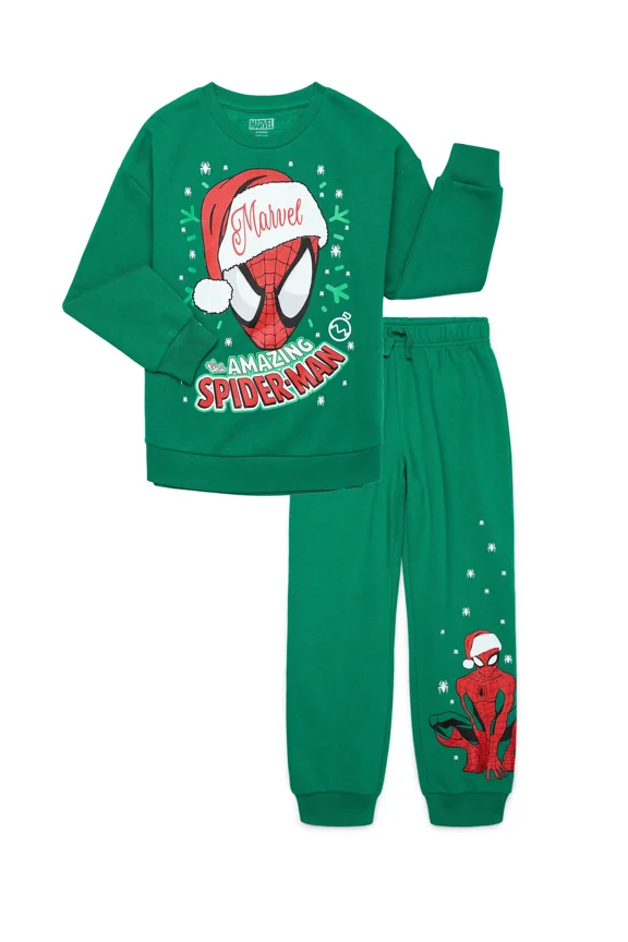 Boys Holiday Graphic Print Sweatshirt and Joggers Set, Sizes 4-18