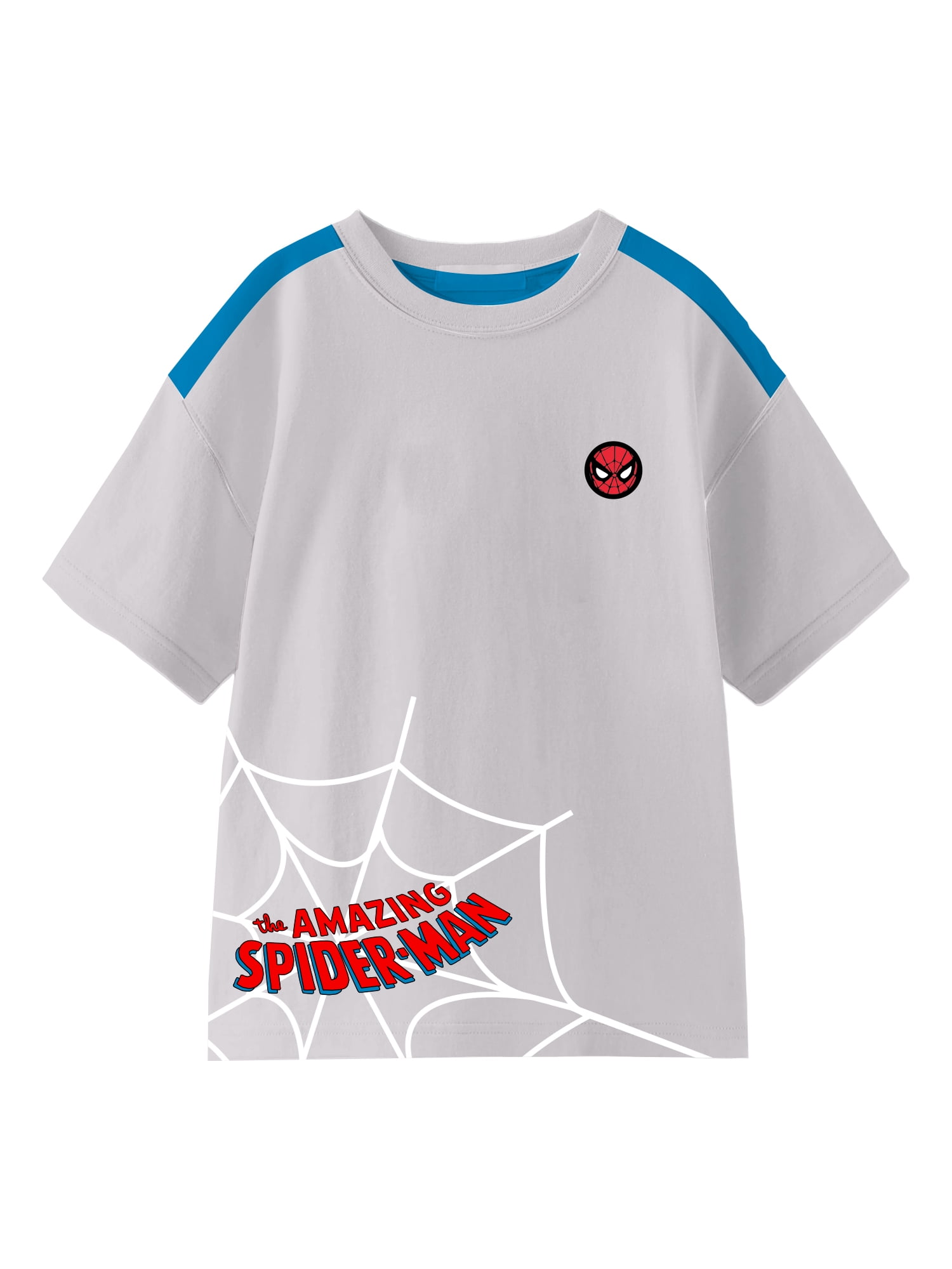 Spider-Man Boys Novel Hang Graphic Crew Neck Tee with Short-Sleeves, Sizes 4-18