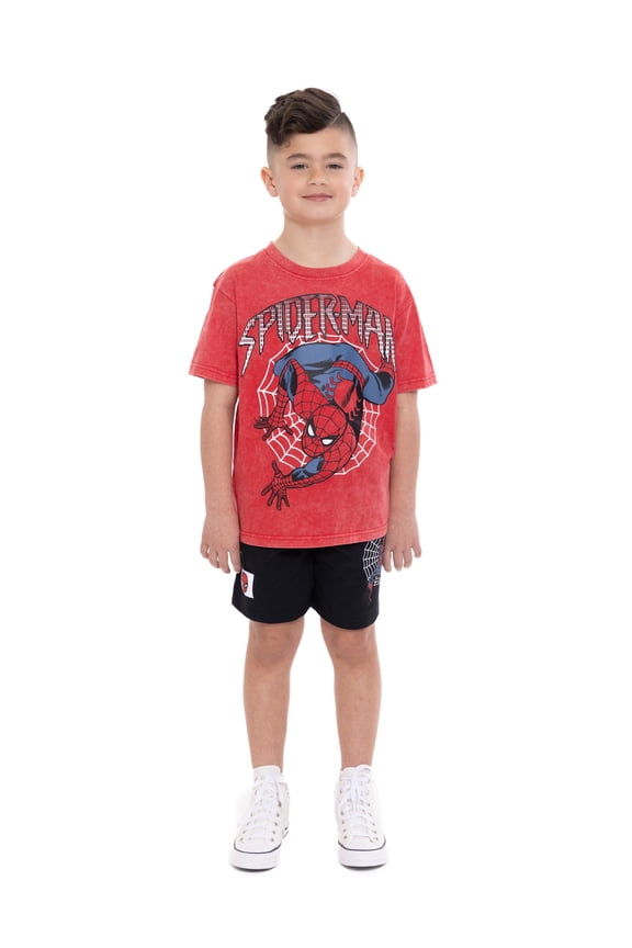 Boys' Short Sleeve Graphic Tee and Shorts Set, 2-Piece, Sizes 4-10