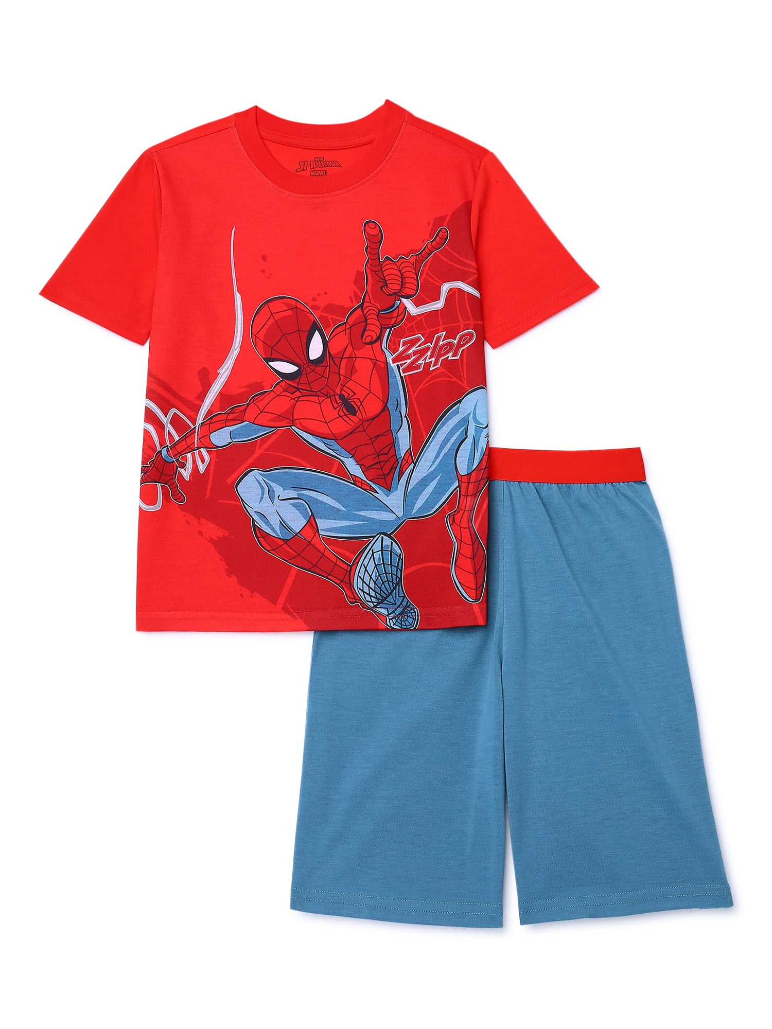 Spider Man Boys Short Sleeve T Shirt And Shorts Pajama Set 2 Piece spider-man-boys-short-sleeve-t-shirt-and-shorts-pajama-set-2-piece