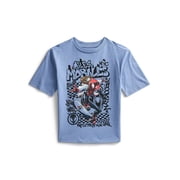Spider-Man Miles Morales Boys Graphic Tee with Short Sleeves, Sizes 4-18