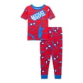thumbnail image 1 of Spider-Man Boys Short Sleeve Top and Pants, 2-Piece Pajama Set, Sizes 4-12, 1 of 3