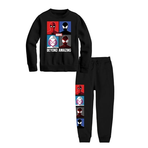 Spider-Man Boys Spiderverse Graphic Hoodie & Jogger Outfit Set, 2-Piece, Sizes XS-XL