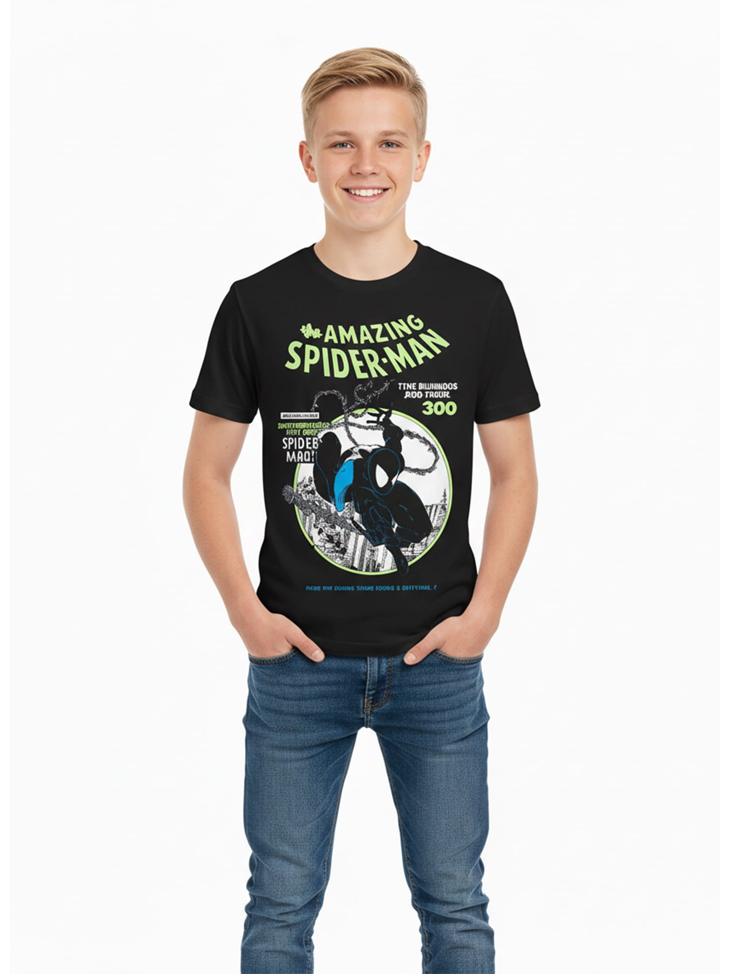 , Boys' & Big Boys' T-Shirt, Short Sleeve, Graphic Tee, Sizes 4-18