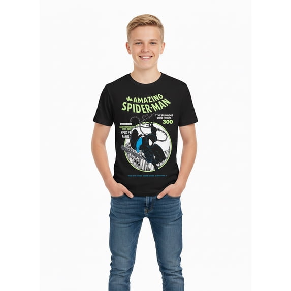 Spider-Man, Boys' & Big Boys' T-Shirt, Short Sleeve, Graphic Tee, Sizes 4-18