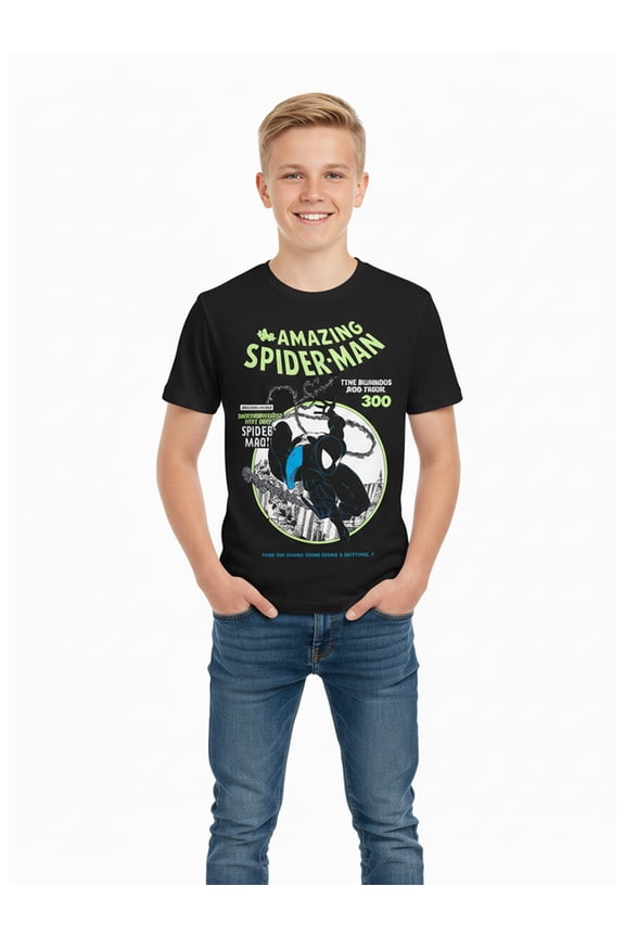 , Boys' & Big Boys' T-Shirt, Short Sleeve, Graphic Tee, Sizes 4-18