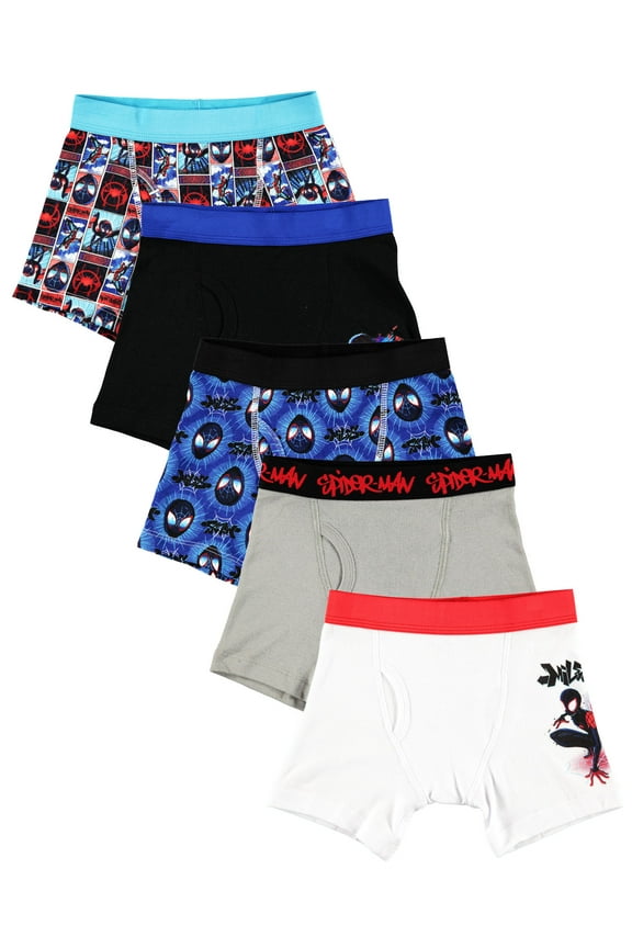 , Boys Underwear, 5 Pack Boxer Briefs Sizes 4 - 8