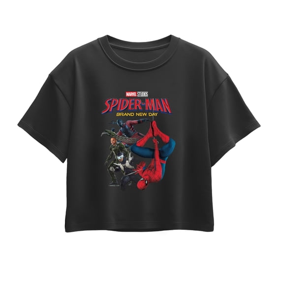 Spider-Man - Character Group Short Sleeve Boxy Graphic T-Shirt
