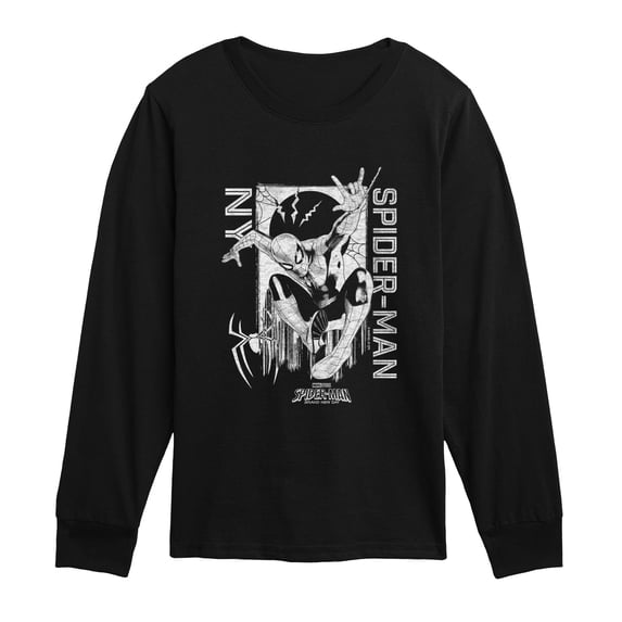 Spider-Man: Brand New Day - Character Tee - Youth Boys Long Sleeve Graphic T-Shirt