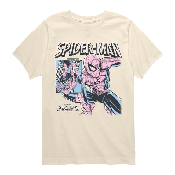 Spider-Man: Brand New Day - Comic Panel - Youth Boys Short Sleeve Graphic T-Shirt