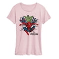 thumbnail image 1 of Spider-Man - Crew Collage Women's Short Sleeve Graphic T-Shirt, 1 of 3