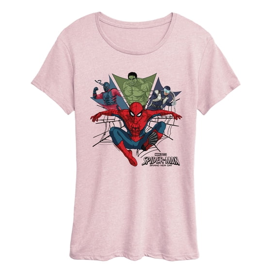 Spider-Man - Crew Collage Women's Short Sleeve Graphic T-Shirt