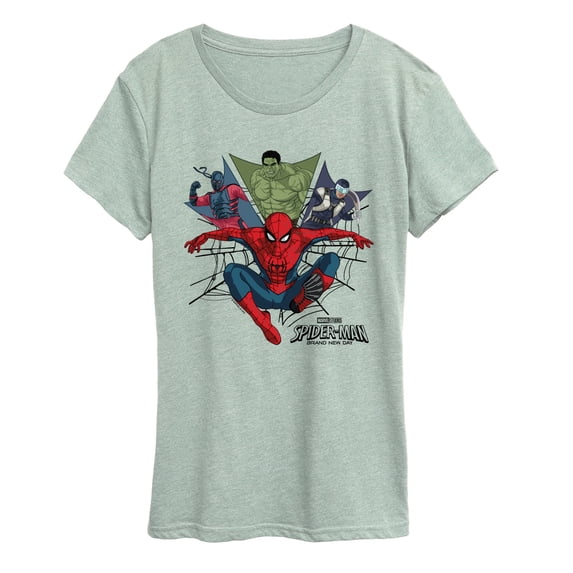 Spider-Man - Crew Collage Women's Short Sleeve Graphic T-Shirt