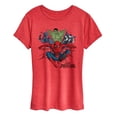 thumbnail image 1 of Spider-Man - Crew Collage Women's Short Sleeve Graphic T-Shirt, 1 of 4