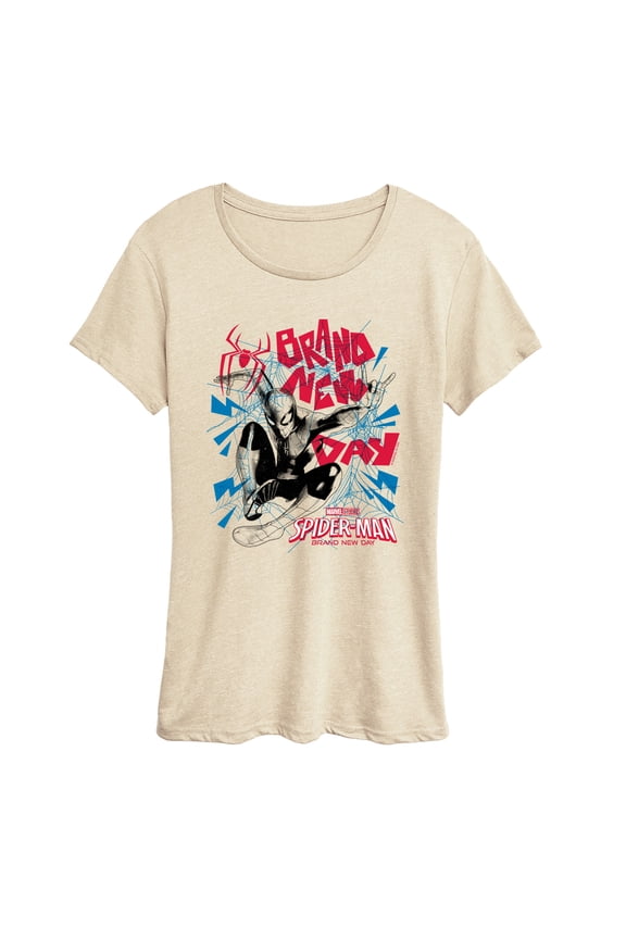 : Brand New Day - Logo & Webs - Women's Short Sleeve Graphic T-Shirt