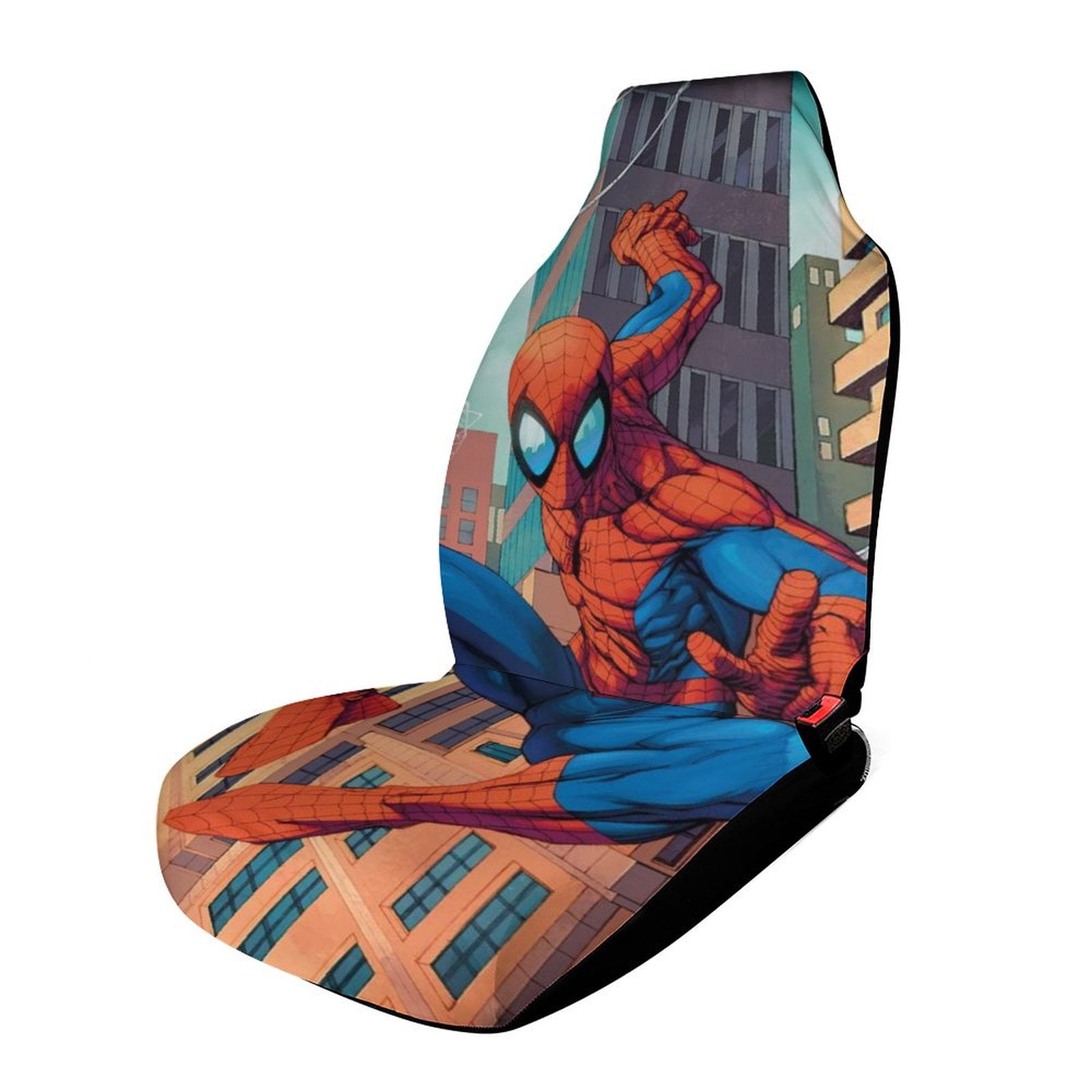Spider Man Car Seat Cover, 3D Printed Advanced Luxury Elastic Universal ...