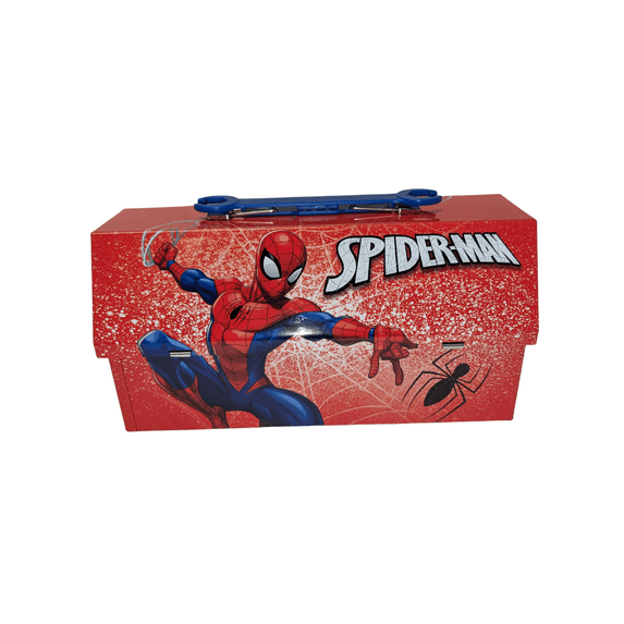 Spider-Man Carrier with Wrench Handle, Holiday, Stocking Stuffer, Tin Plate Steel, Party Favors