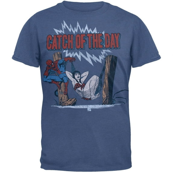 Spider-Man - Catch Of The Day Soft T-Shirt - Medium