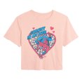 thumbnail image 1 of Spider-Man - Caught in My Web Heart Cropped Graphic T-Shirt, 1 of 4