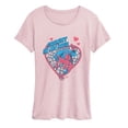 thumbnail image 1 of Spider-Man - Caught in My Web Heart Short Sleeve Graphic T-Shirt, 1 of 4