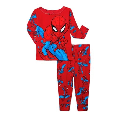 Spider Man Character Cosplay Sleepwear Set, 2-Piece, Red, 18M
